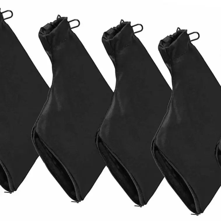 GJANSH Miter Saw Dust Bag for 255, 2 Pack Dust Collector Bags with Zipper and Wired Adjustable Stand, Compatible with Ryobi, Dewalt, Craftsman, Belt Sander, Fits 1-1/2" to 2" Dust Port Miter Saws