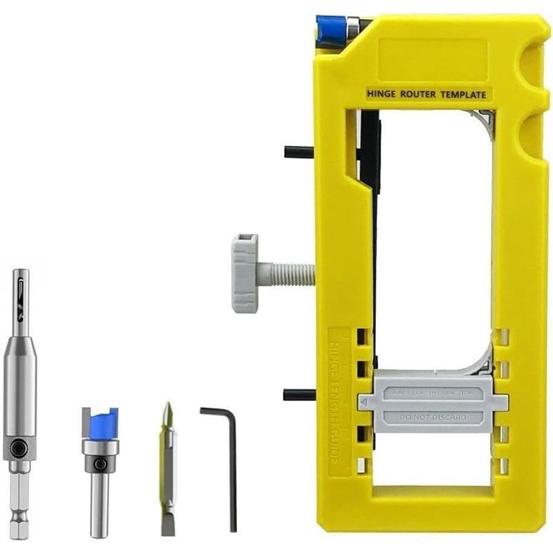 Plantilla para bisagras de puertas, Kit de instalación de bisagras