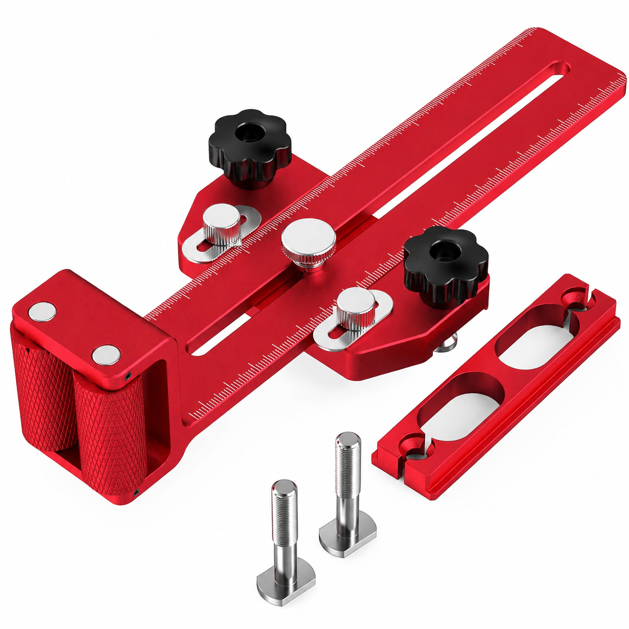 GJANSH Thin Rip Jig Safety One Way Roller Bearing 2 Pulleys Table Saw Jig Guide