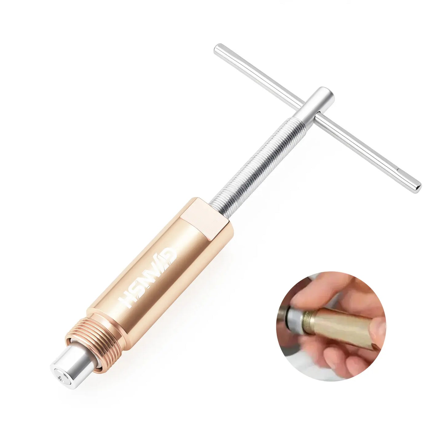 GJANSH Compression Sleeve Puller Tool Remove Nut & Ferrule Of Pipe 03943, Sleeve Remover For 1/2” Compression Fittings Only, Corroded Supply Stops, Plumbing Tools Compression Ring Removal Tool