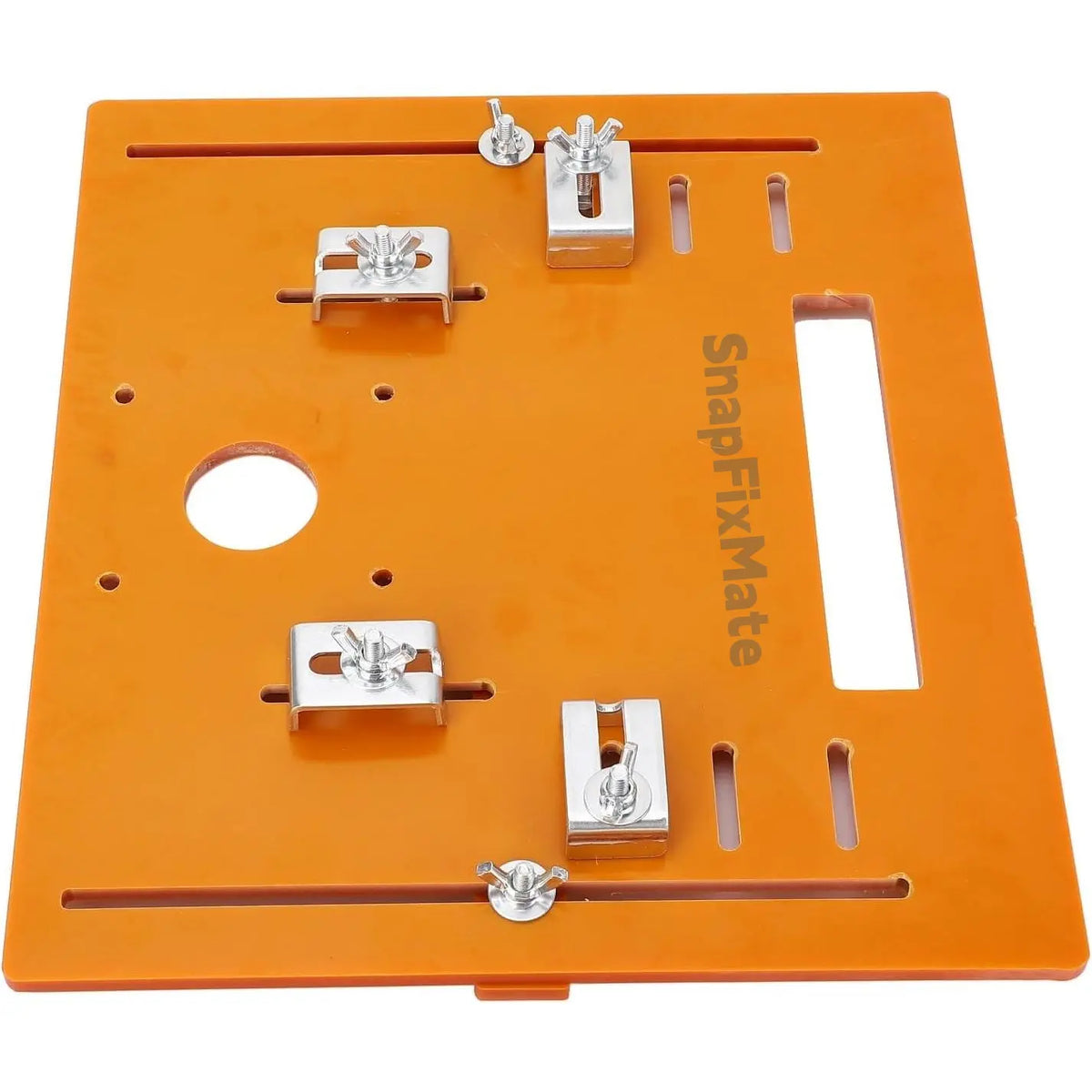GJANSH Universal Cutting Machine Base Plate Kit 28 x 20cm Woodworking Circular Saw Bottom Board 90 Degree 45 Degree Oblique Cutting,Thickness 0.23 inc