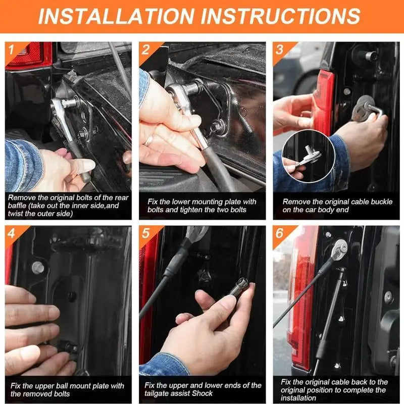 Tailgate Assist Accessories for Ford F150 2015-2025 - Truck Tail Gate Lift Assist Shock - Compatible with 15-25 F150 Models,Summervibes