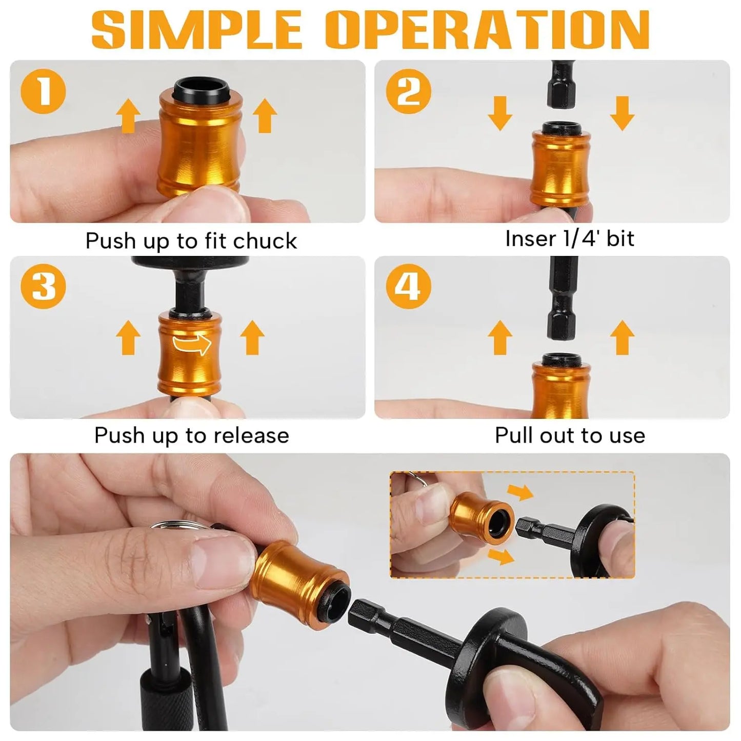 GJANSH Swaging Tool Drill Bit Set, HVAC Repairing Set Air Conditioner Copper Pipe Reamer, Manual Pipe Swage Tool Drill Bit Soft Copper tubing 1/4''， 3/8''，1/2''， 5/8''，3/4''，7/8'' Bits Set