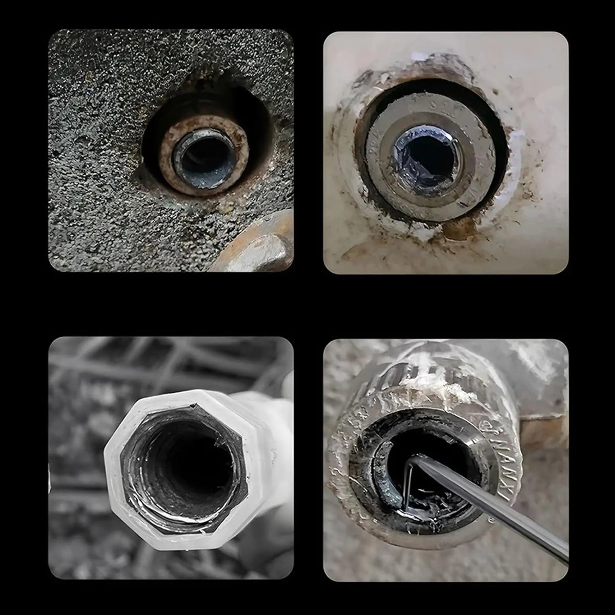 GJANSH Pipe Extractor Tool, Faucet Pipe Break Puller, Damaged Faucet Bolt Remover Tool for Water System Valve Replacement Construction Site Home Apartment