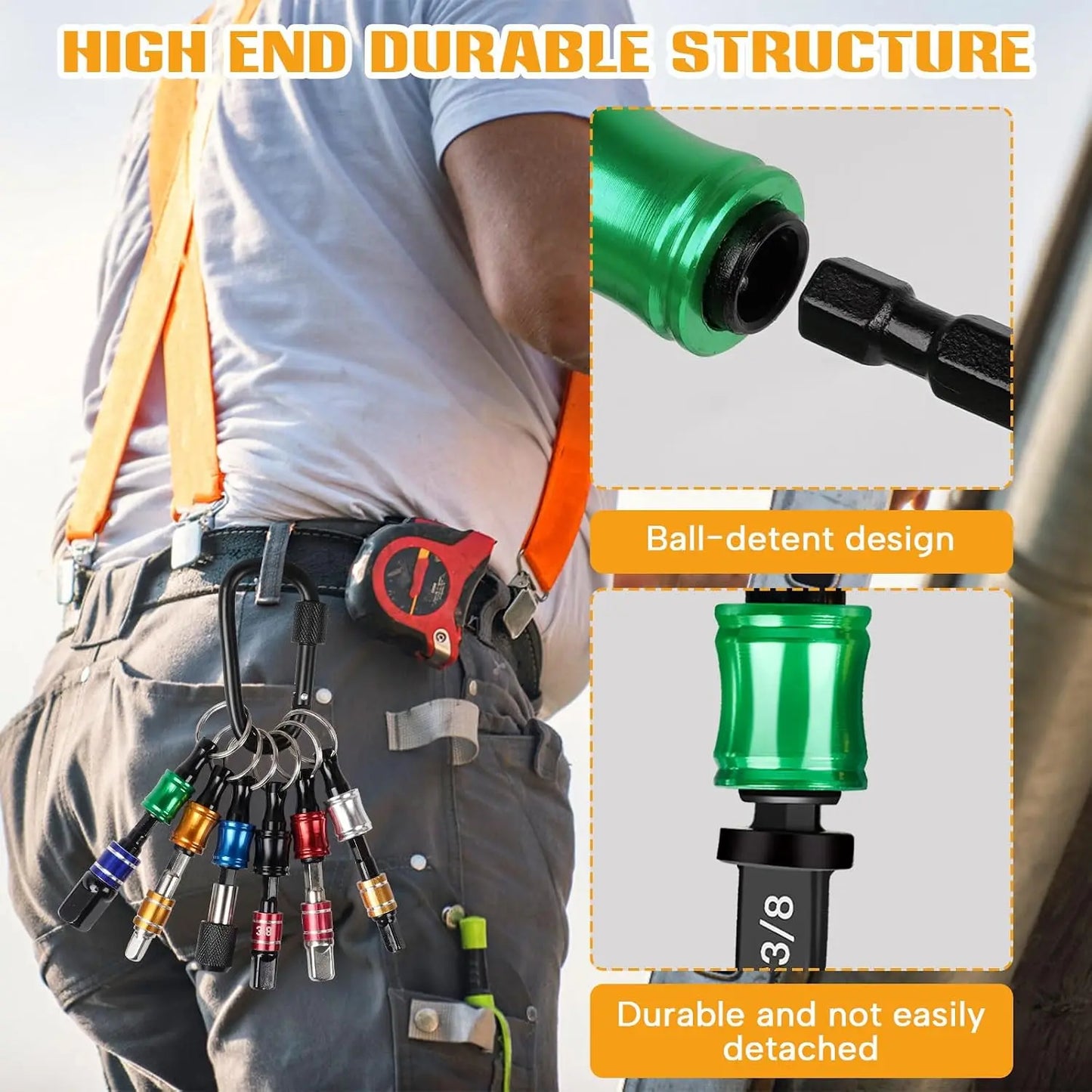 GJANSH Swaging Tool Drill Bit Set, HVAC Repairing Set Air Conditioner Copper Pipe Reamer, Manual Pipe Swage Tool Drill Bit Soft Copper tubing 1/4''， 3/8''，1/2''， 5/8''，3/4''，7/8'' Bits Set