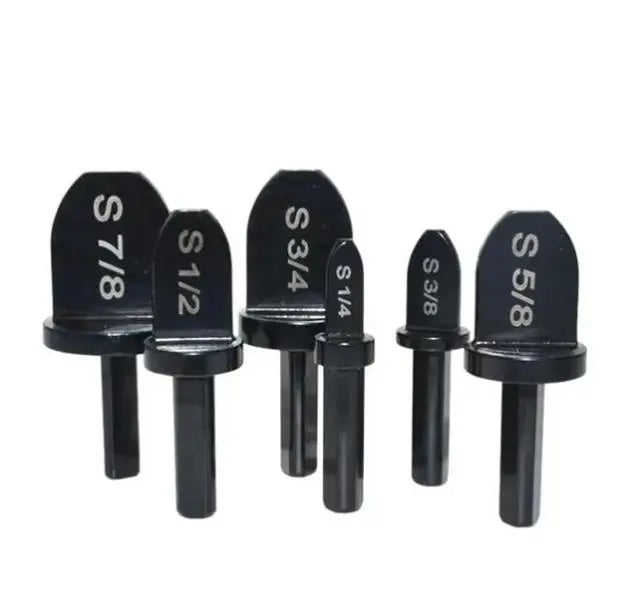 GJANSH Swaging Tool Drill Bit Set, HVAC Repairing Set Air Conditioner Copper Pipe Reamer, Manual Pipe Swage Tool Drill Bit Soft Copper tubing 1/4''， 3/8''，1/2''， 5/8''，3/4''，7/8'' Bits Set