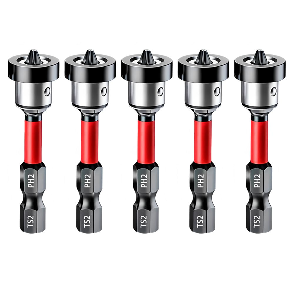 5pcs Drywall Bit Attachment with Depth Stop