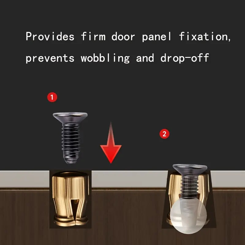 GJANSH Reusable Hinge Expansion Embedded Parts Are Suitable for Repairing Door Panel Fasteners, Durable Fasteners, Rust-proof Parts, Suitable for Door Panels, Door Locks, Cabinet Door Hinges