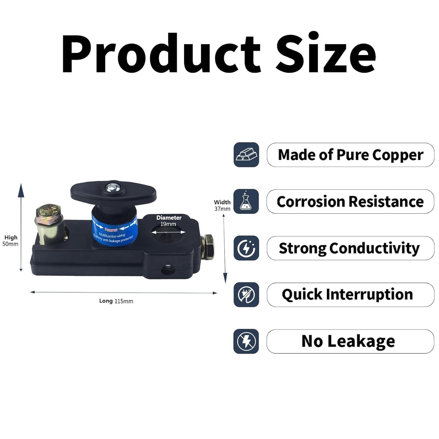 Disyuntor universal de 24V/12V