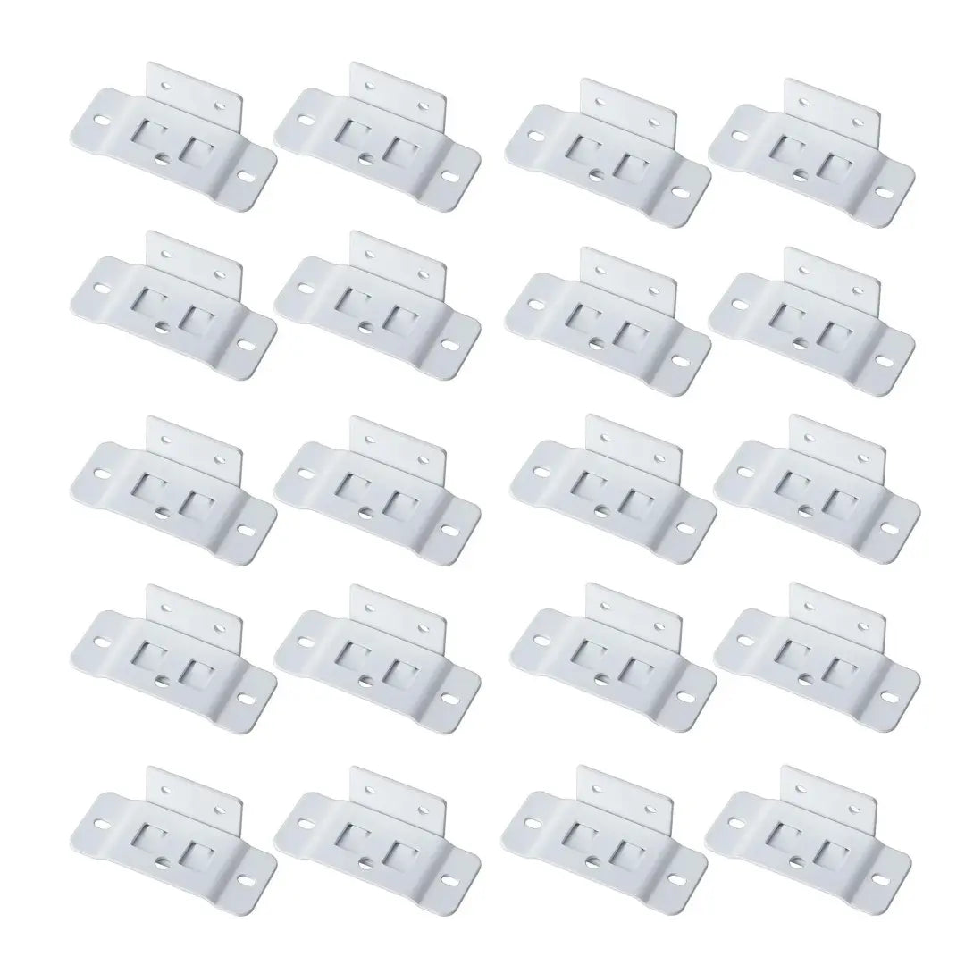 GJANSH 8 Pack Quick Fitting Furniture Joint Bracket, Duty Corner Brace Joint Right Angle Bracket, Stainless Steel Furniture Corner Connectors with Screws for Drawers, Cabinets, Tables, and Chairs