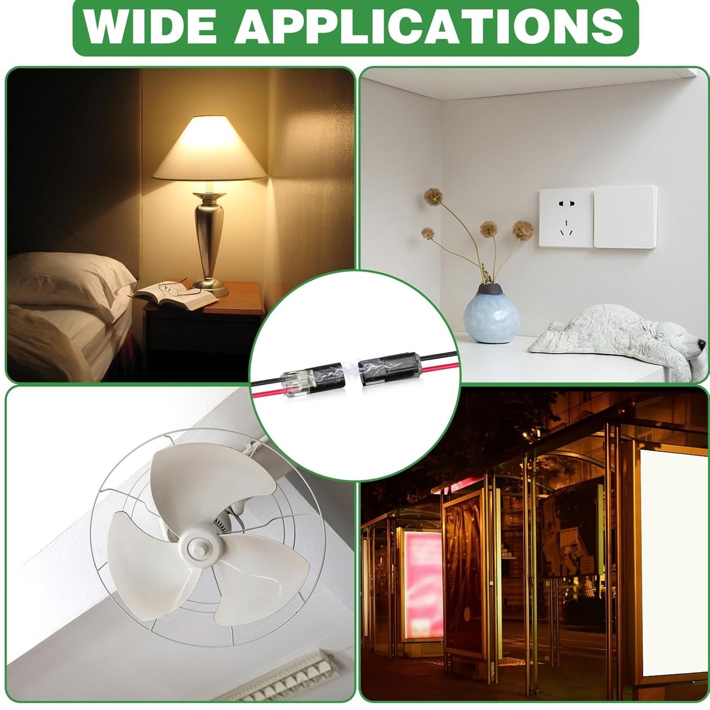 Conectores de tira de luz LED de 2 pines con conector enchufable de doble cable