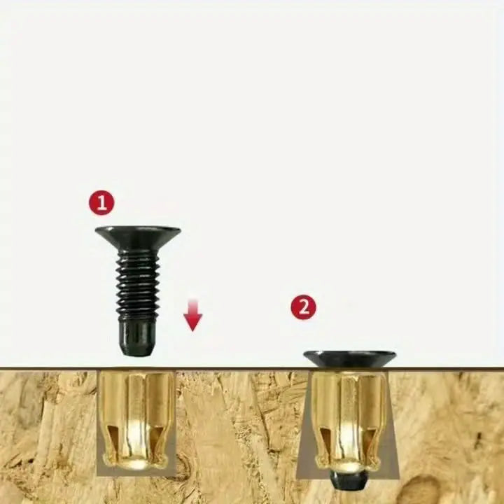 GJANSH Reusable Hinge Expansion Embedded Parts Are Suitable for Repairing Door Panel Fasteners, Durable Fasteners, Rust-proof Parts, Suitable for Door Panels, Door Locks, Cabinet Door Hinges