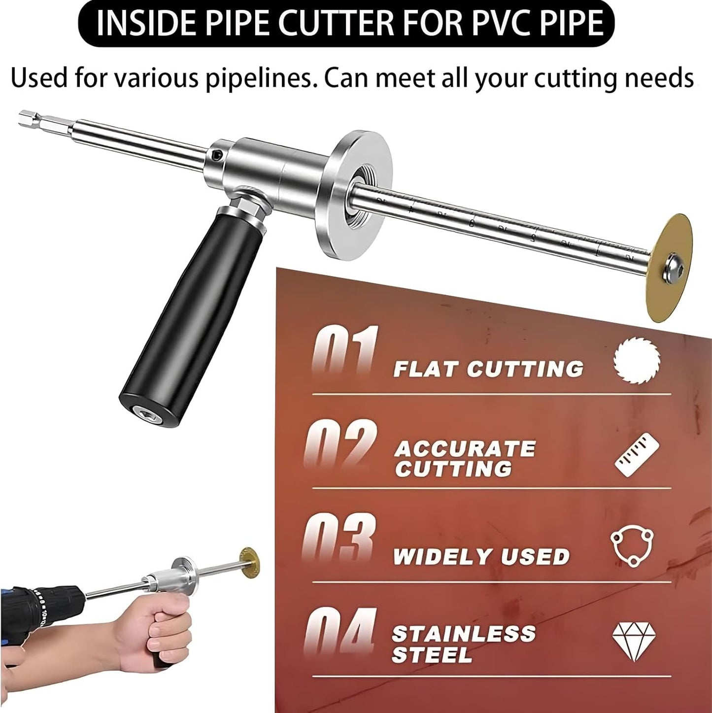 Cortatubos de PVC interno