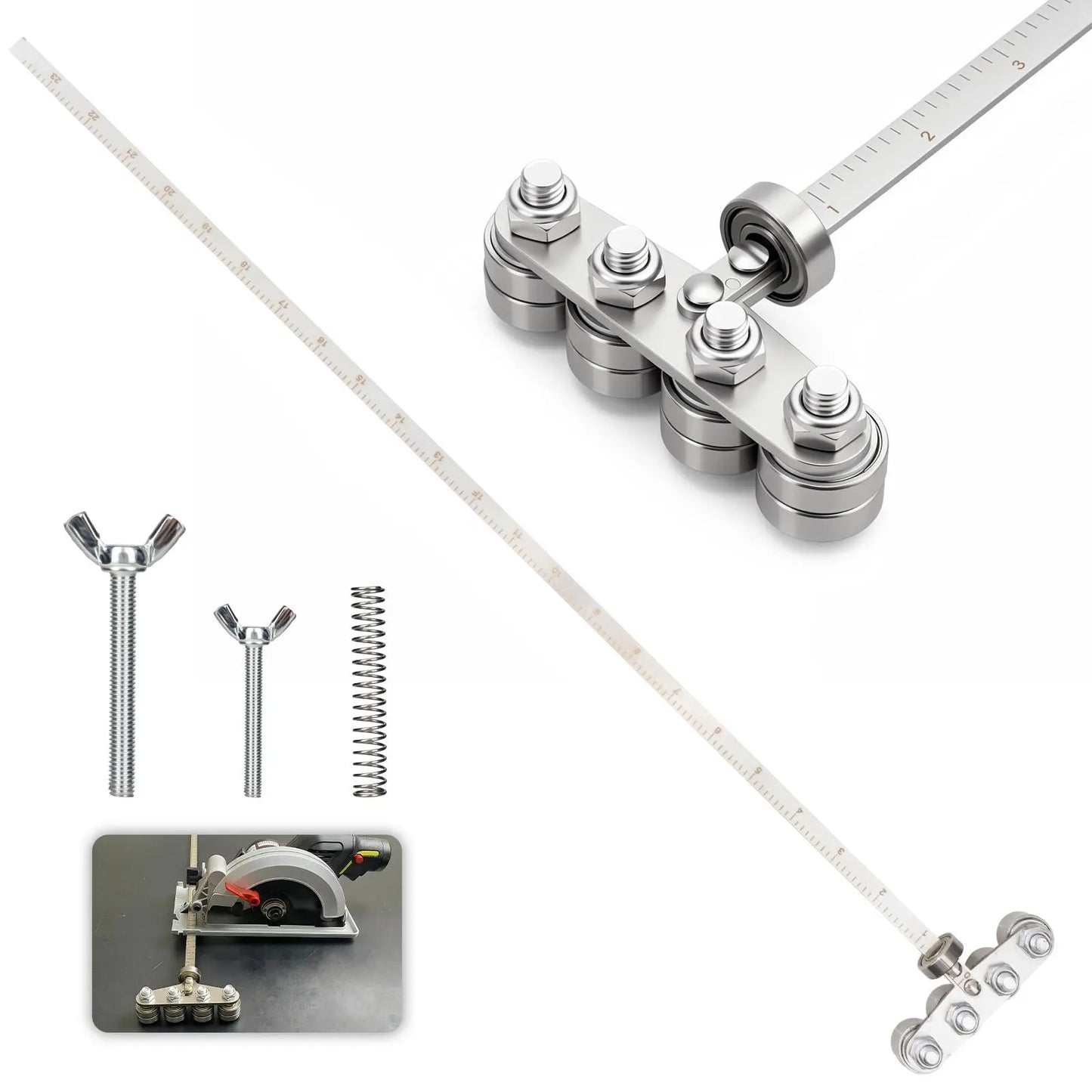 GJANSH 24inch Positioning Calipers for Precise Measurements & Easy Wood Cutting - Essential Tool for Straight Lines and Consistent Measurements
