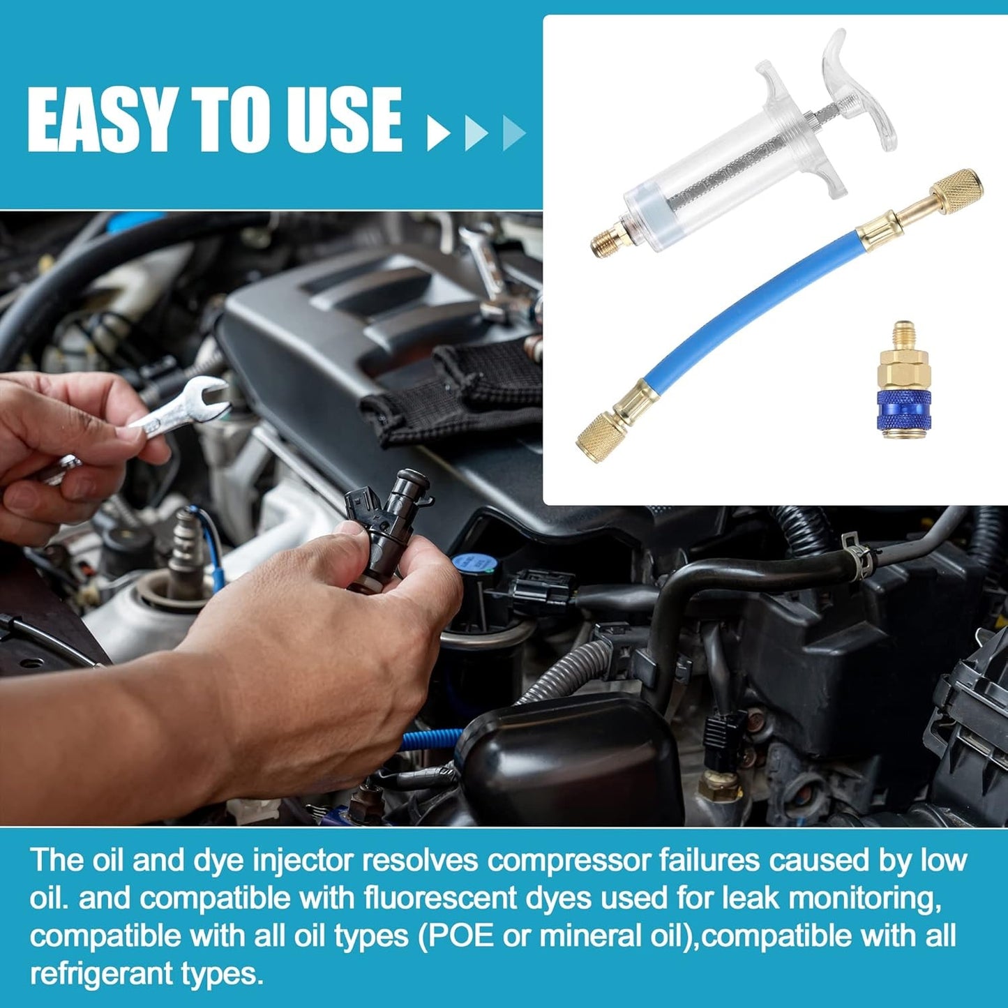 Oil and Dye Injectors Kit
