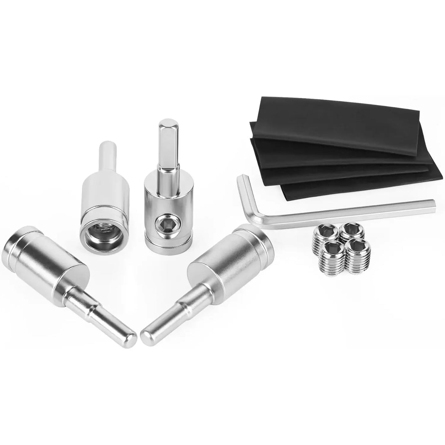 GJANSH 4PCS Heavy-Duty Car Stereo Audio Wire Reducer - 0 Gauge to 4 Gauge for Amp Input, AWG Pin Power & Ground Connection, Fits Most Cars