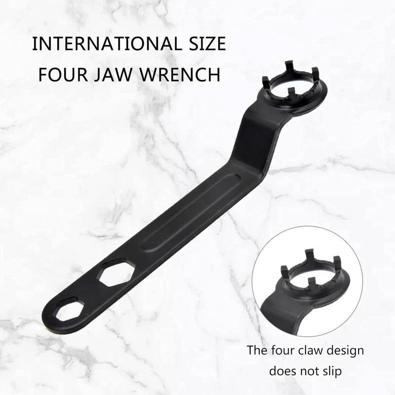 Llave de amoladora angular con cuatro garras para extracción, herramienta de dureza