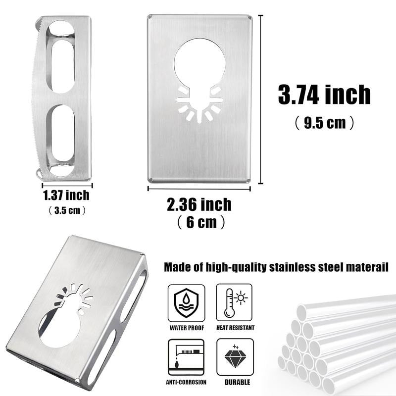 2 paquetes de cortador de ranuras cuadradas compatible
