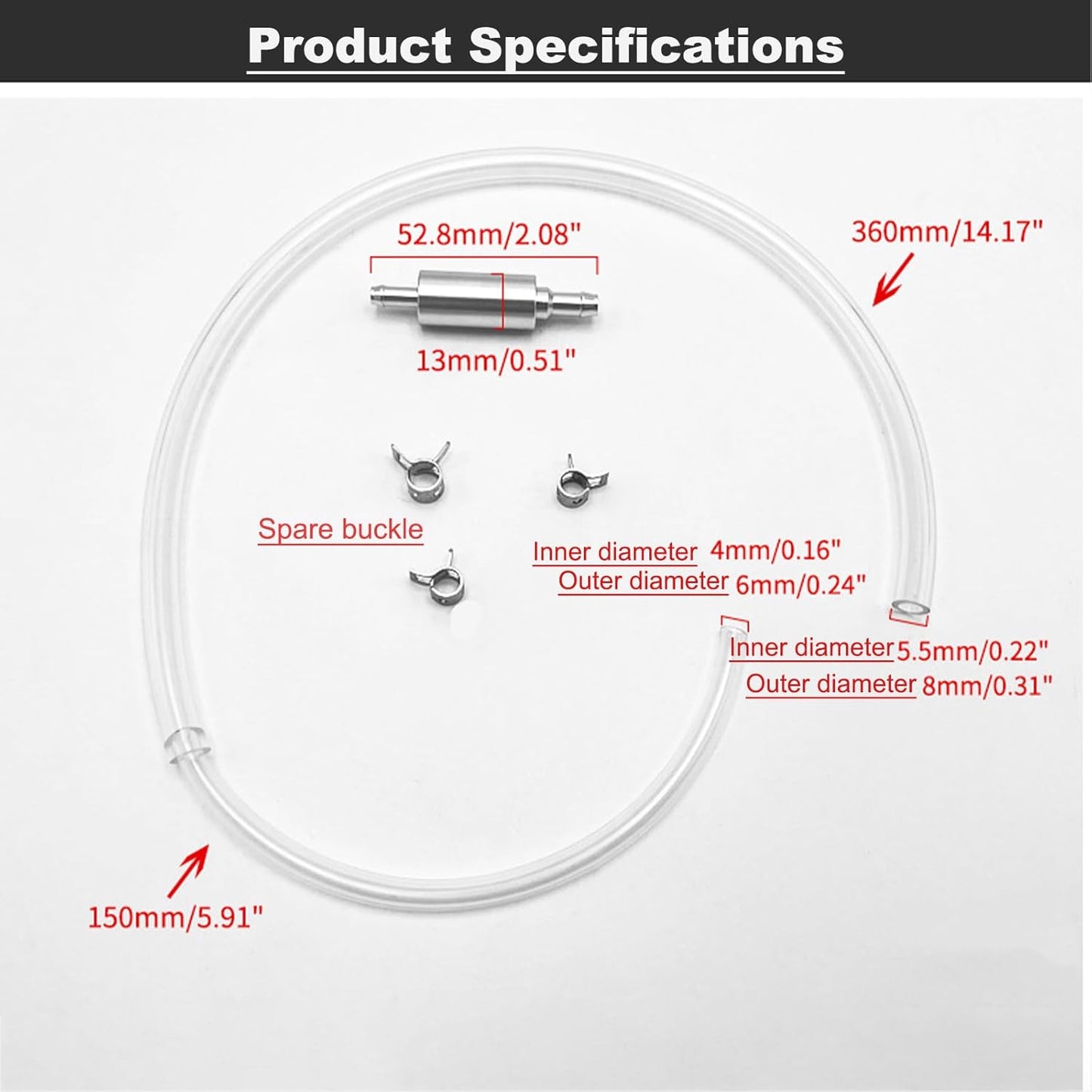 Car Brake Bleeder Hose with One Way Check Valve