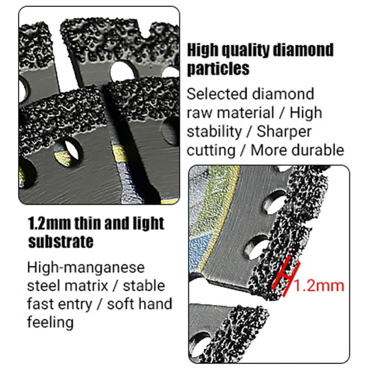 Hojas de sierra multiusos de diamante
