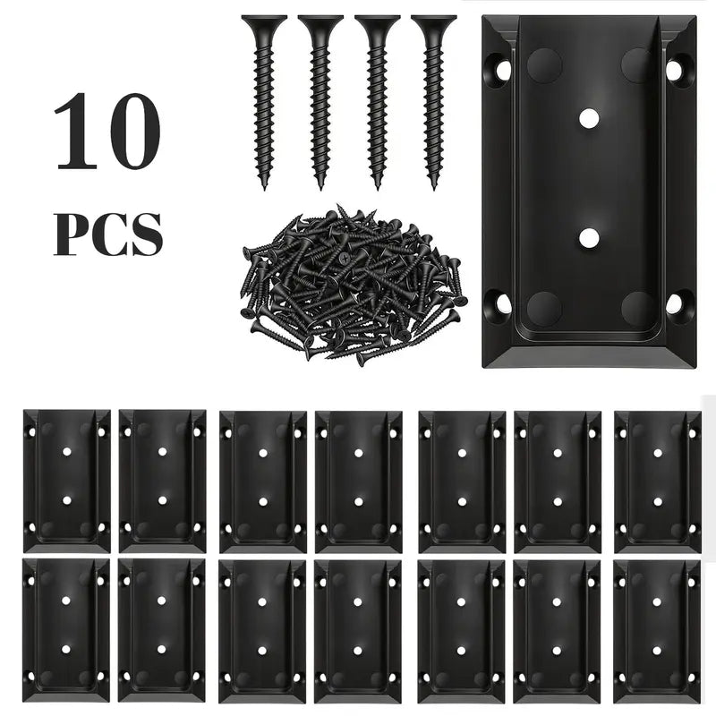 GJANSH 20pcs Deck Railing Brackets Connectors for 2x4 Railing Connectors Wood Adjustable Fence Post Bracket with 120 Screws for Deck Railings Vinyl Porch Handrail Barn and Beam end Connection Installation