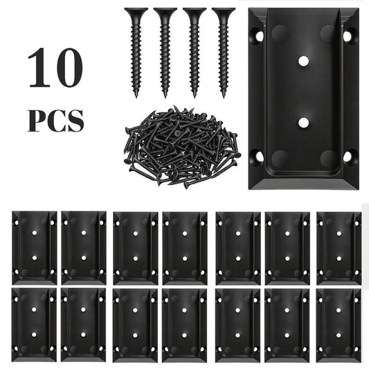 GJANSH 20pcs Deck Railing Brackets Connectors for 2x4 Railing Connectors Wood Adjustable Fence Post Bracket with 120 Screws for Deck Railings Vinyl Porch Handrail Barn and Beam end Connection Installation