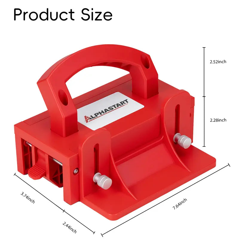 Alphastart Upgraded Table Saw Push Block, Ergonomic Woodworking Safety Pusher with Balance Support, Adjustable for Material Thickness, Anti-Slip, Prevents Kickback & Protects Hands, Summervibes