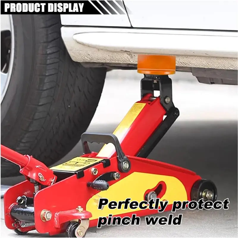 GJANSH Large Universal Aluminum Slotted Grooved Magnetic Jack Pad, Frame Rail Protector Compatible with Most Jacks and Cars, Use for Car SUV Truck Pickup Maintenance,Repair and Tire Replacement