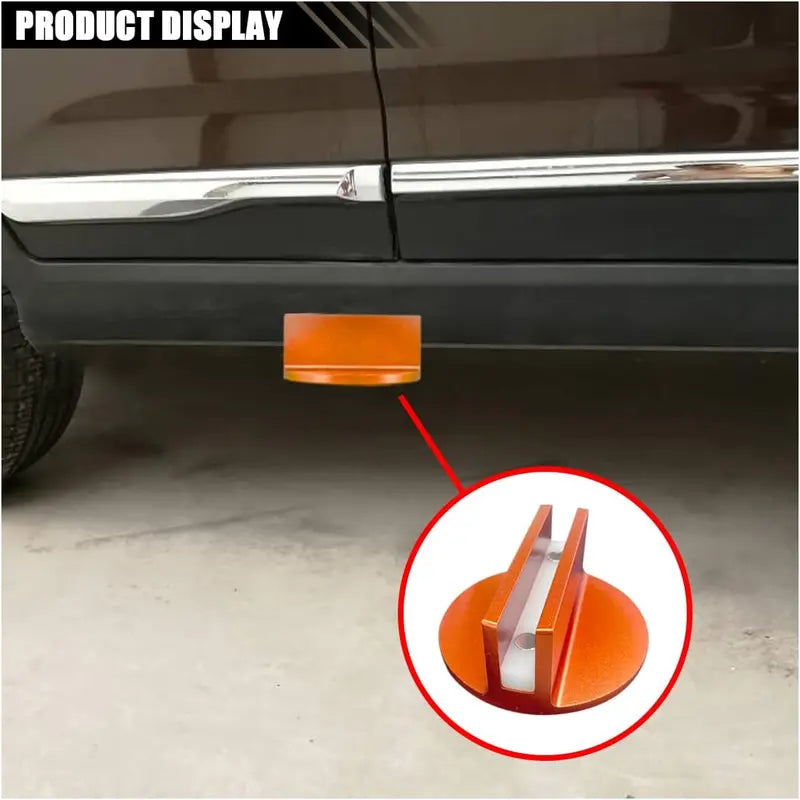 GJANSH Large Universal Aluminum Slotted Grooved Magnetic Jack Pad, Frame Rail Protector Compatible with Most Jacks and Cars, Use for Car SUV Truck Pickup Maintenance,Repair and Tire Replacement