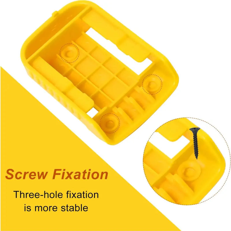 GJANSH Tool Holders for Dewalt 20V/12V Drill Tool Mount,Heavy-Duty ABS Wall Organizer Rack with Screws, Drill and Battery Holder Mount for Garage, Workshop, Job Site