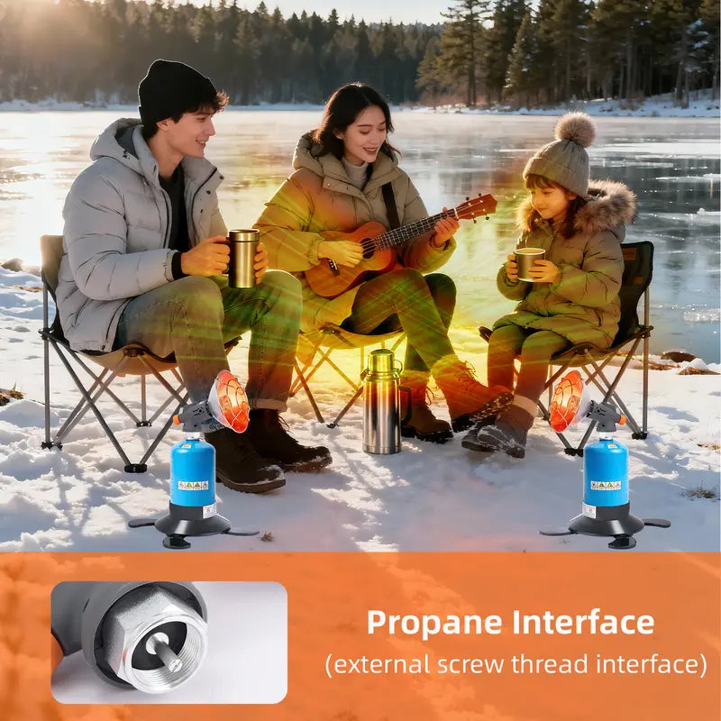 GJANSH Propane Heater 8500BTU Portable Camping Gas Heater Tent Heater with Reinforced Base Propane Gas Tank Holder for Outdoor Camping Tent Garage Fishing,Valentines Day Gifts Men Easter
