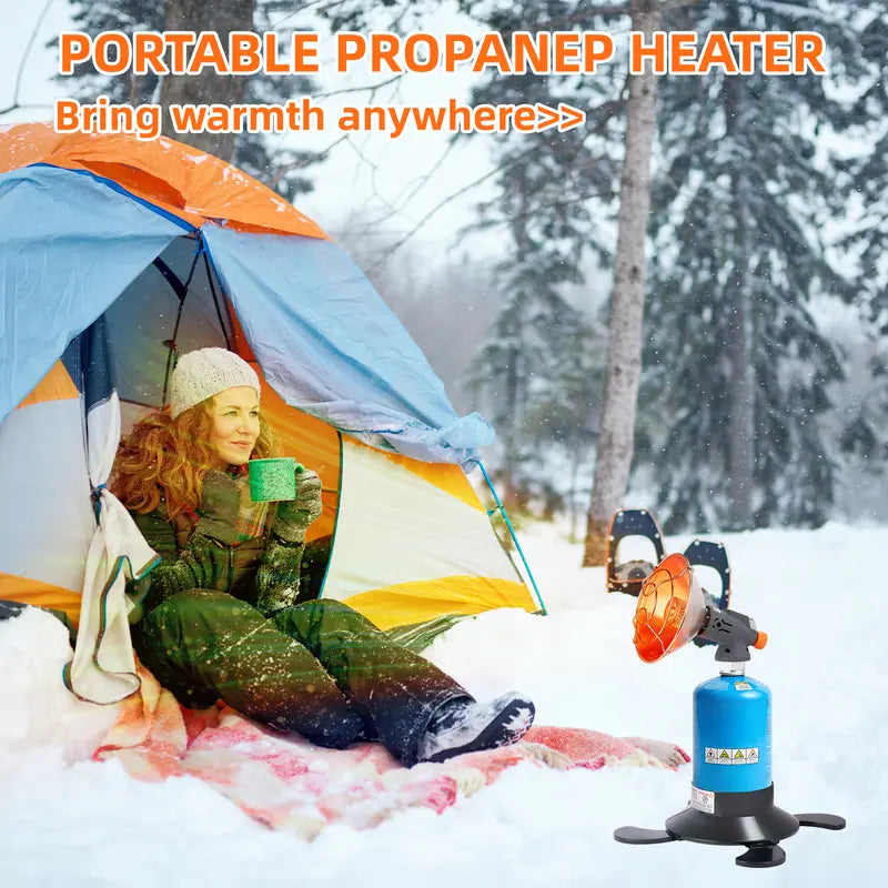 GJANSH Propane Heater 8500BTU Portable Camping Gas Heater Tent Heater with Reinforced Base Propane Gas Tank Holder for Outdoor Camping Tent Garage Fishing,Valentines Day Gifts Men Easter