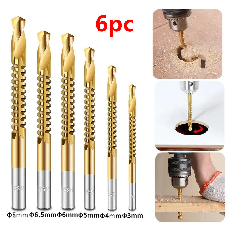 Brocas de titanio HSS de 8 unidades