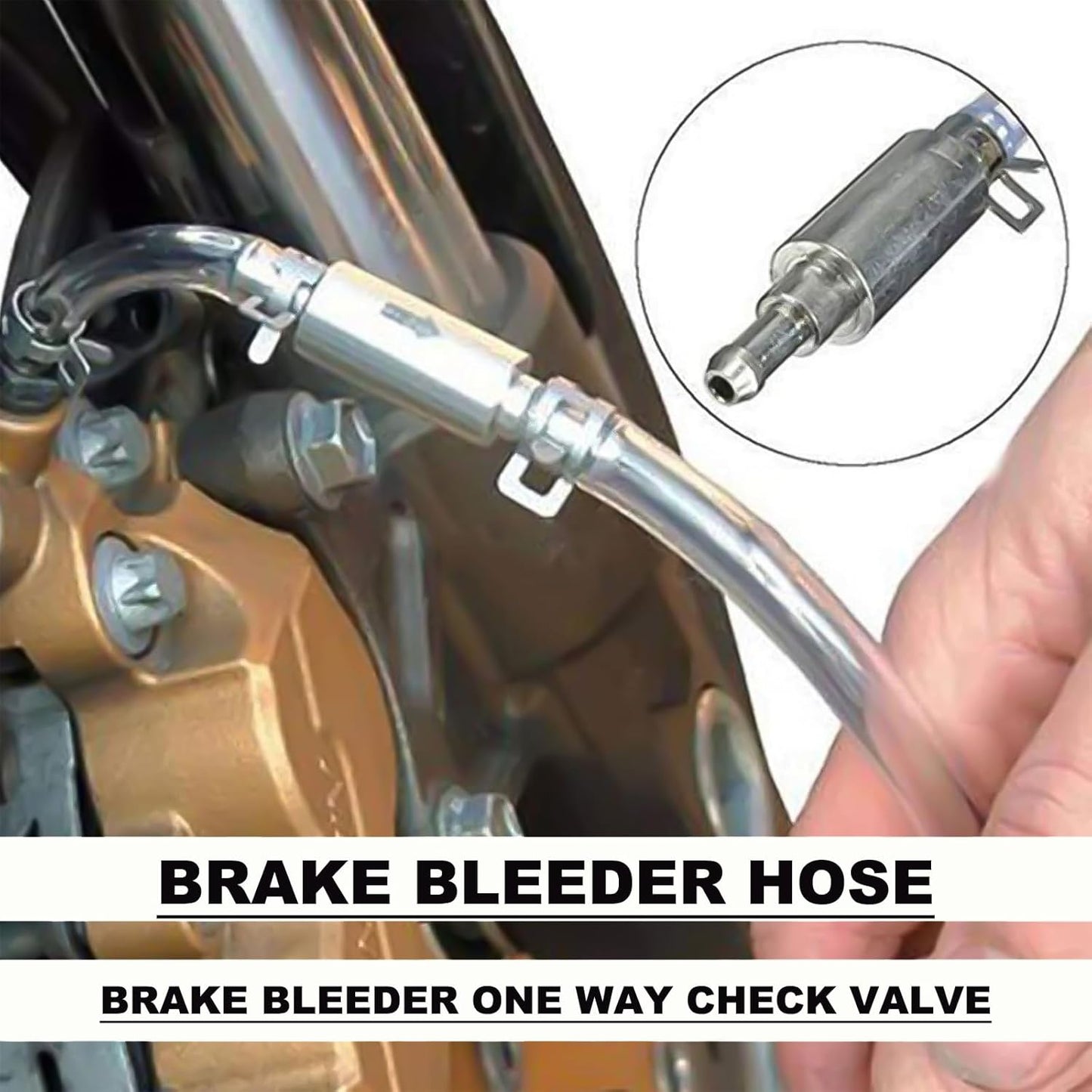 Car Brake Bleeder Hose with One Way Check Valve