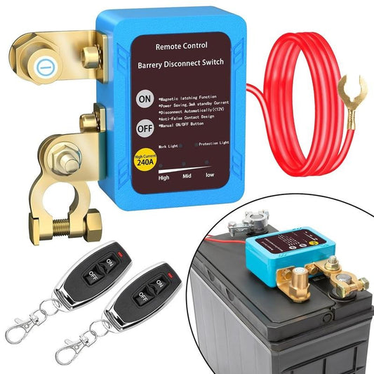 Interruptor de desconexión remoto de batería de 12 V, 240 A