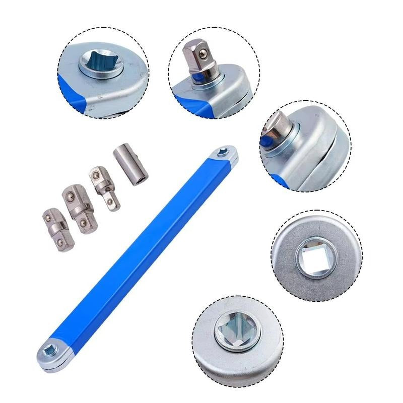 Llave de extensión desplazada lista para impacto