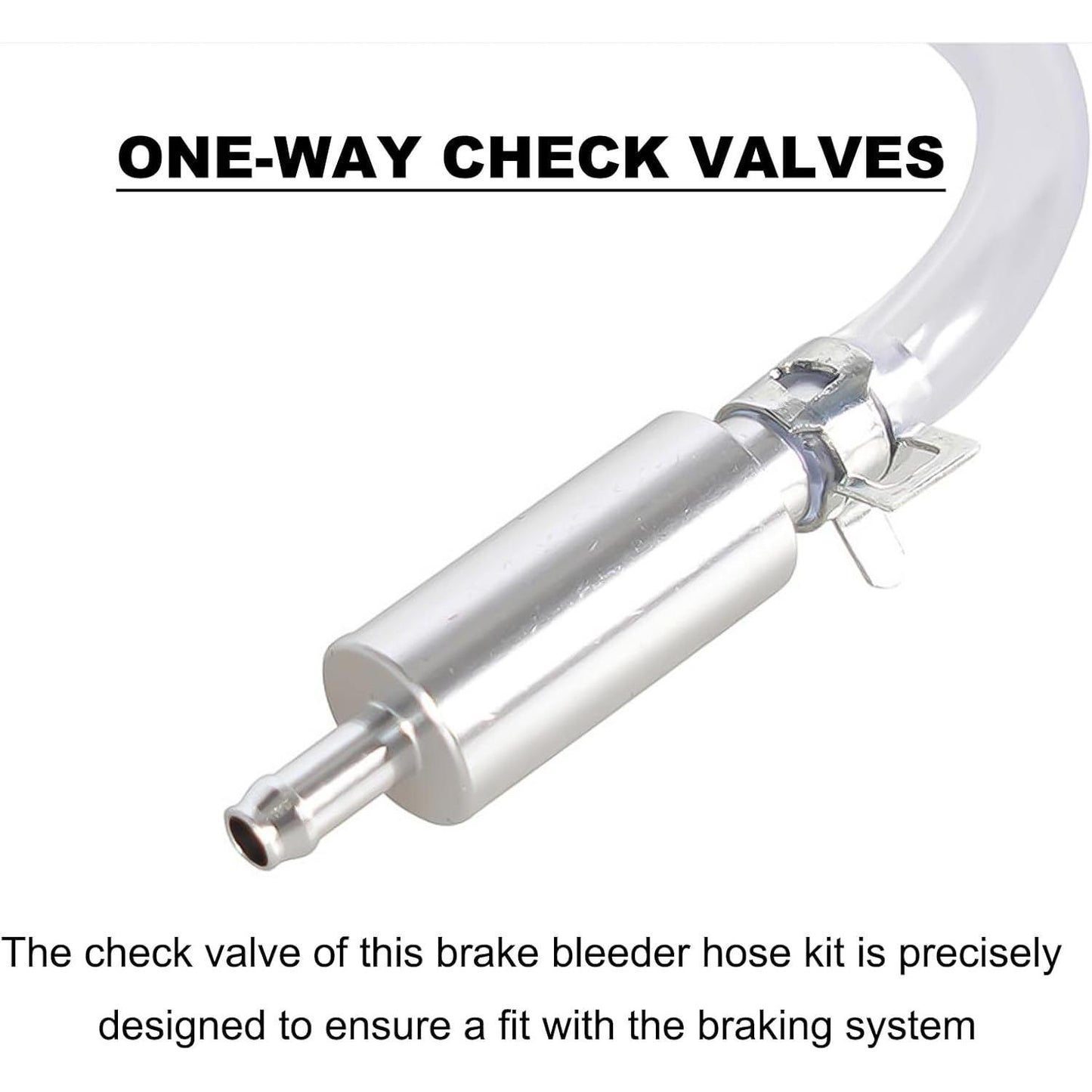 Car Brake Bleeder Hose with One Way Check Valve