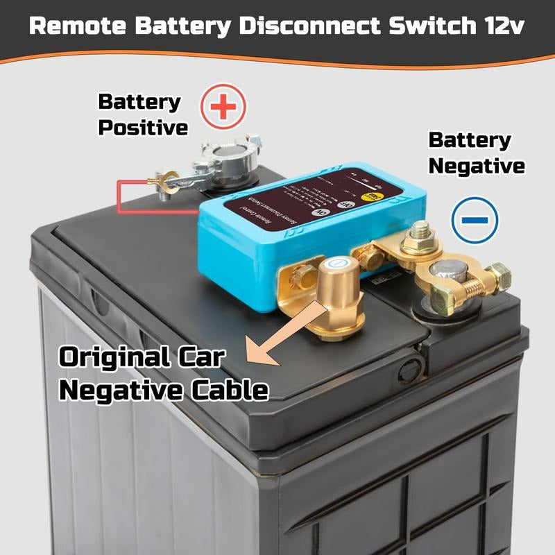 Interruptor de desconexión remoto de batería de 12 V, 240 A