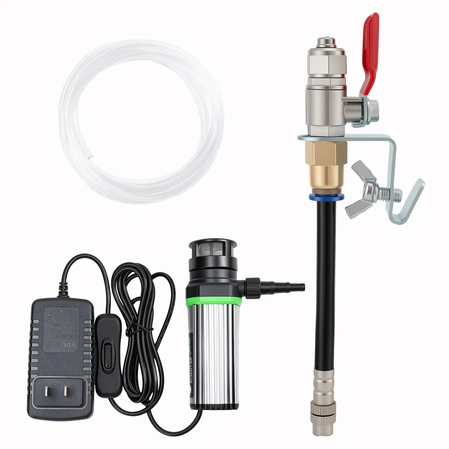 GJANSH Angle Grinder Dust Remover Water Sprayer, 3.9" (10cm) Aluminum & Brass Misting Attachment, Dual-Mode Adjustable Water Feed for Cutting Tile, Concrete, Marble & Stone