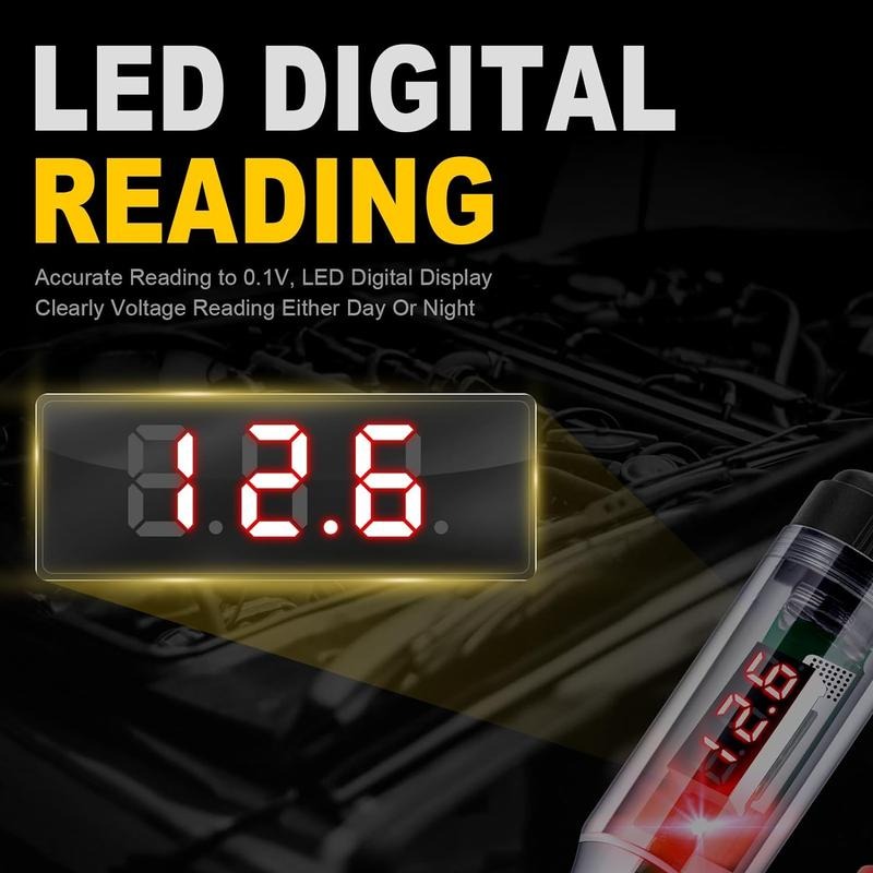 Comprobador de circuitos LED digital automotriz de 5V-90V