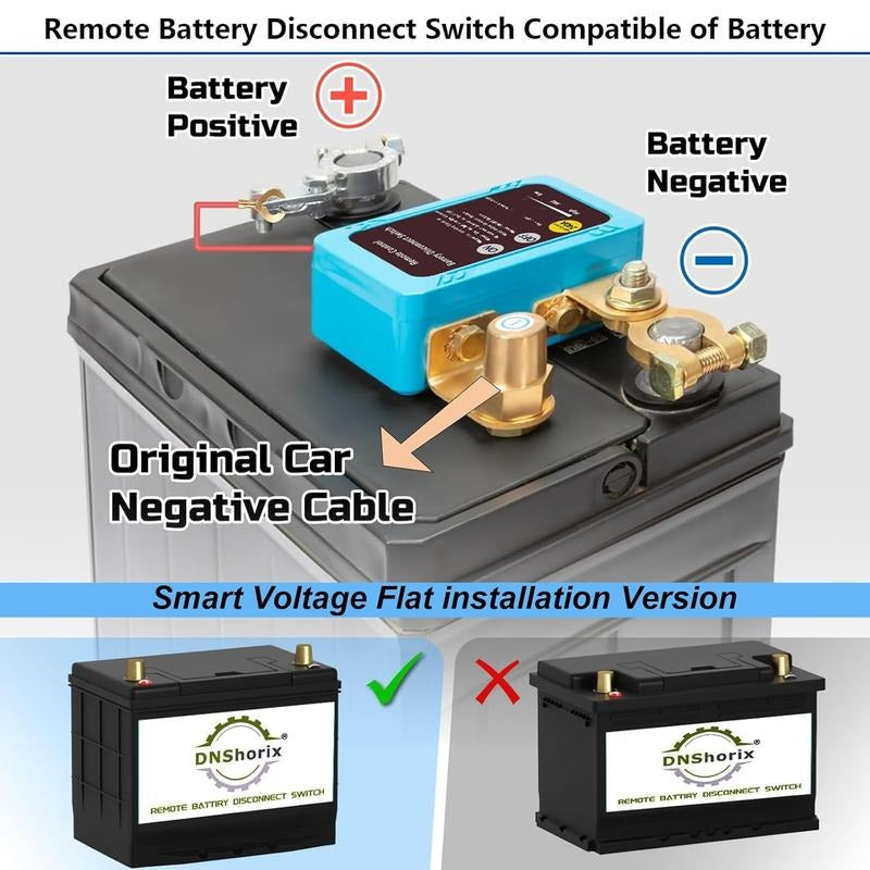 Interruptor de desconexión remoto de batería de 12 V, 240 A